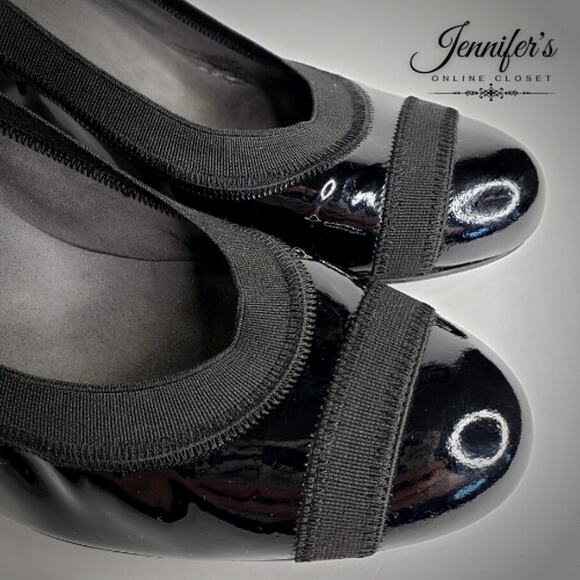 3/$30 Stuart Weitzman Women's Black Patent Leather Heels Size 7.5 - Picture 8 of 13